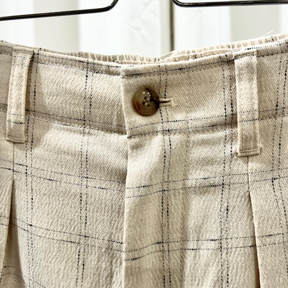 Madewell The Untailored Plaid Straight Leg Pants In Windowpane Size 8 - NEW - Picture 4 of 9